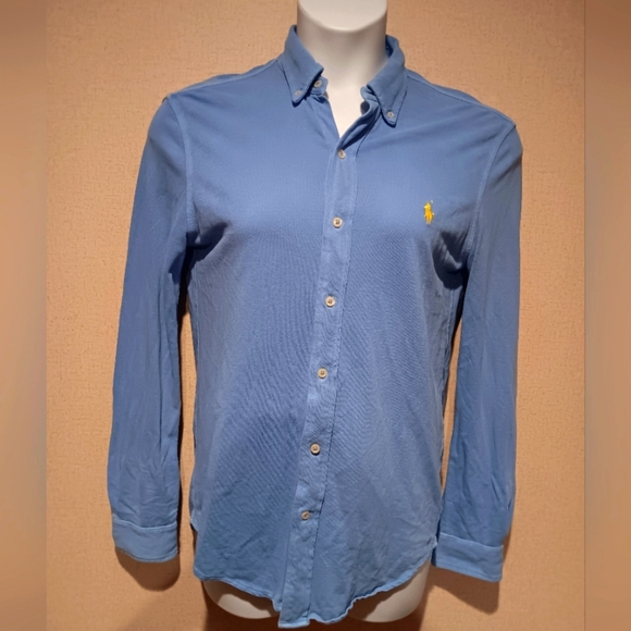 Ralph Lauren Light Blue Casual Button Down Shirt Size M - Picture 1 of 5